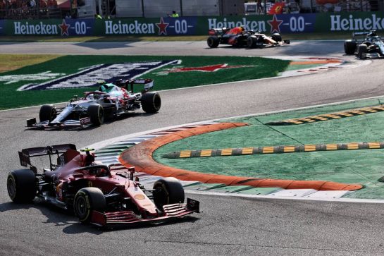 Carlos Sainz Jr (ESP) Ferrari SF-21.
11.09.2021. Formula 1 World Championship, Rd 14, Italian Grand Prix, Monza, Italy, Sprint Day.
- www.xpbimages.com, EMail: requests@xpbimages.com © Copyright: Batchelor / XPB Images