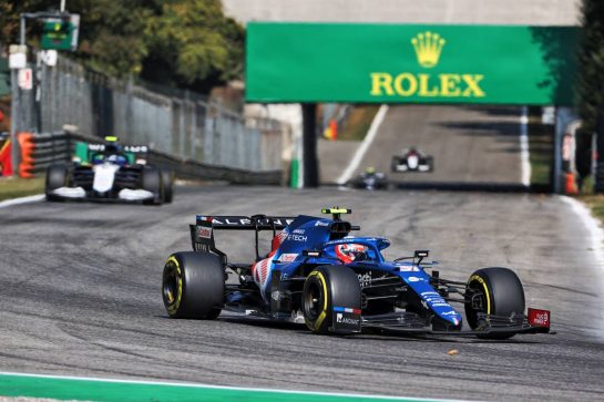 Esteban Ocon (FRA) Alpine F1 Team A521.
12.09.2021. Formula 1 World Championship, Rd 14, Italian Grand Prix, Monza, Italy, Race Day.
- www.xpbimages.com, EMail: requests@xpbimages.com © Copyright: Charniaux / XPB Images