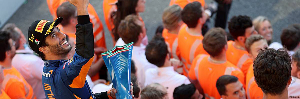 1st place Daniel Ricciardo (AUS) McLaren MCL35M. 12.09.2021. Formula 1 World Championship, Rd 14, Italian Grand Prix, Monza