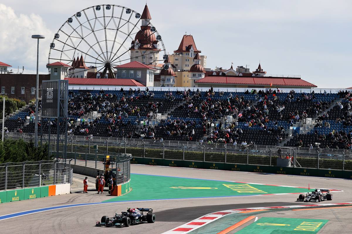 Valtteri Bottas (FIN) Mercedes AMG F1 W12. 24.09.2021. Formula 1 World Championship, Rd 15, Russian Grand Prix, Sochi