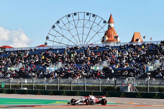 Kimi Raikkonen (FIN) Alfa Romeo Racing C41.
24.09.2021. Formula 1 World Championship, Rd 15, Russian Grand Prix, Sochi Autodrom, Sochi, Russia, Practice Day.
- www.xpbimages.com, EMail: requests@xpbimages.com © Copyright: Moy / XPB Images