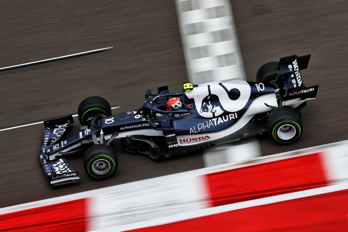Pierre Gasly (FRA) AlphaTauri AT02. 25.09.2021. Formula 1 World Championship, Rd 15, Russian Grand Prix, Sochi