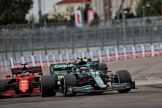 Sebastian Vettel (GER) Aston Martin F1 Team AMR21.
26.09.2021. Formula 1 World Championship, Rd 15, Russian Grand Prix, Sochi Autodrom, Sochi, Russia, Race Day.
- www.xpbimages.com, EMail: requests@xpbimages.com © Copyright: Batchelor / XPB Images