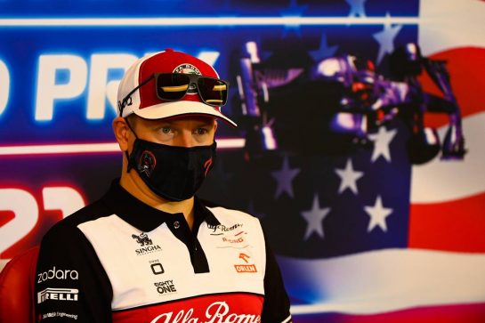 Kimi Raikkonen (FIN) Alfa Romeo Racing in the FIA Press Conference.
21.10.2021. Formula 1 World Championship, Rd 17, United States Grand Prix, Austin, Texas, USA, Preparation Day.
- www.xpbimages.com, EMail: requests@xpbimages.com © Copyright: FIA Pool Image for Editorial Use Only