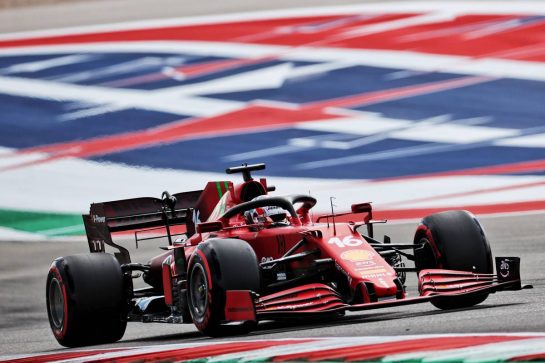 Charles Leclerc (MON) Ferrari SF-21.
23.10.2021. Formula 1 World Championship, Rd 17, United States Grand Prix, Austin, Texas, USA, Qualifying Day.
- www.xpbimages.com, EMail: requests@xpbimages.com © Copyright: Batchelor / XPB Images