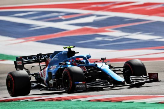 Esteban Ocon (FRA) Alpine F1 Team A521.
23.10.2021. Formula 1 World Championship, Rd 17, United States Grand Prix, Austin, Texas, USA, Qualifying Day.
- www.xpbimages.com, EMail: requests@xpbimages.com © Copyright: Batchelor / XPB Images
