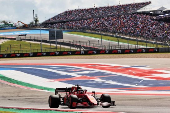 Charles Leclerc (MON) Ferrari SF-21.
23.10.2021. Formula 1 World Championship, Rd 17, United States Grand Prix, Austin, Texas, USA, Qualifying Day.
- www.xpbimages.com, EMail: requests@xpbimages.com © Copyright: Batchelor / XPB Images