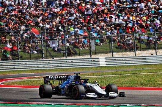 George Russell (GBR) Williams Racing FW43B.
23.10.2021. Formula 1 World Championship, Rd 17, United States Grand Prix, Austin, Texas, USA, Qualifying Day.
- www.xpbimages.com, EMail: requests@xpbimages.com © Copyright: Batchelor / XPB Images