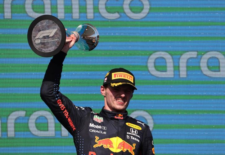 1st place Max Verstappen (NLD) Red Bull Racing. 24.10.2021. Formula 1 World Championship, Rd 17, United States Grand Prix, Austin
