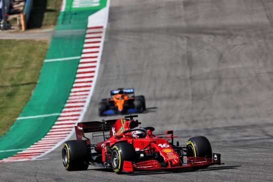 Charles Leclerc (MON) Ferrari SF-21.
24.10.2021. Formula 1 World Championship, Rd 17, United States Grand Prix, Austin, Texas, USA, Race Day.
- www.xpbimages.com, EMail: requests@xpbimages.com © Copyright: Batchelor / XPB Images
