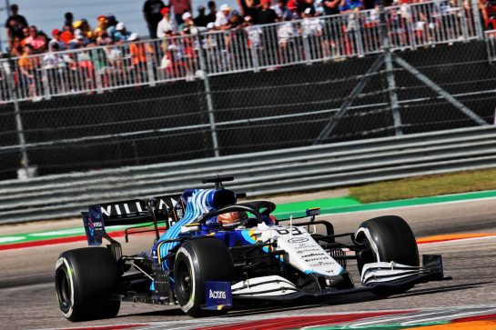 George Russell (GBR) Williams Racing FW43B.
24.10.2021. Formula 1 World Championship, Rd 17, United States Grand Prix, Austin, Texas, USA, Race Day.
- www.xpbimages.com, EMail: requests@xpbimages.com © Copyright: Batchelor / XPB Images