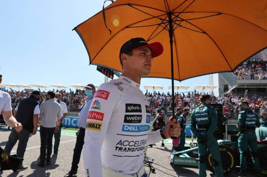 Lando Norris (GBR) McLaren MCL35M.
24.10.2021. Formula 1 World Championship, Rd 17, United States Grand Prix, Austin, Texas, USA, Race Day.
- www.xpbimages.com, EMail: requests@xpbimages.com © Copyright: Batchelor / XPB Images