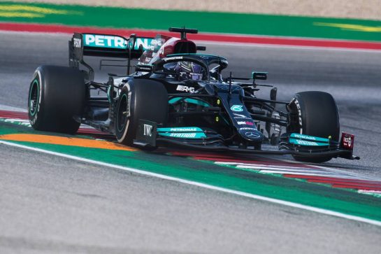 Lewis Hamilton (GBR) Mercedes AMG F1 W12.
24.10.2021. Formula 1 World Championship, Rd 17, United States Grand Prix, Austin, Texas, USA, Race Day.
- www.xpbimages.com, EMail: requests@xpbimages.com © Copyright: Price / XPB Images