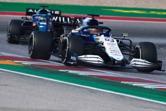 George Russell (GBR) Williams Racing FW43B.
24.10.2021. Formula 1 World Championship, Rd 17, United States Grand Prix, Austin, Texas, USA, Race Day.
- www.xpbimages.com, EMail: requests@xpbimages.com © Copyright: Price / XPB Images