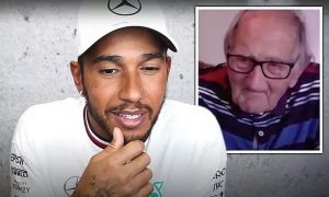 Lewis Hamilton gets to meet his oldest fan