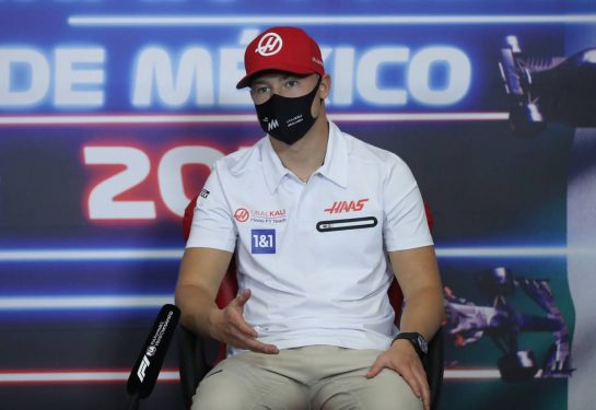 Nikita Mazepin (RUS) Haas F1 Team in the FIA Press Conference.
04.11.2021. Formula 1 World Championship, Rd 18, Mexican Grand Prix, Mexico City, Mexico, Preparation Day.
- www.xpbimages.com, EMail: requests@xpbimages.com © Copyright: FIA Pool Image for Editorial Use Only