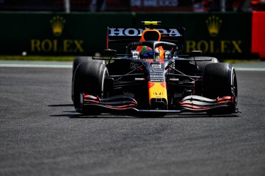 Sergio Perez (MEX) Red Bull Racing RB16B.
05.11.2021. Formula 1 World Championship, Rd 18, Mexican Grand Prix, Mexico City, Mexico, Practice Day.
- www.xpbimages.com, EMail: requests@xpbimages.com © Copyright: Carrezevoli / XPB Images