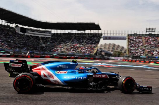 Esteban Ocon (FRA) Alpine F1 Team A521.
05.11.2021. Formula 1 World Championship, Rd 18, Mexican Grand Prix, Mexico City, Mexico, Practice Day.
- www.xpbimages.com, EMail: requests@xpbimages.com © Copyright: Batchelor / XPB Images