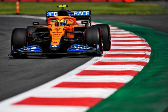 Lando Norris (GBR) McLaren MCL35M.
05.11.2021. Formula 1 World Championship, Rd 18, Mexican Grand Prix, Mexico City, Mexico, Practice Day.
- www.xpbimages.com, EMail: requests@xpbimages.com © Copyright: Carrezevoli / XPB Images