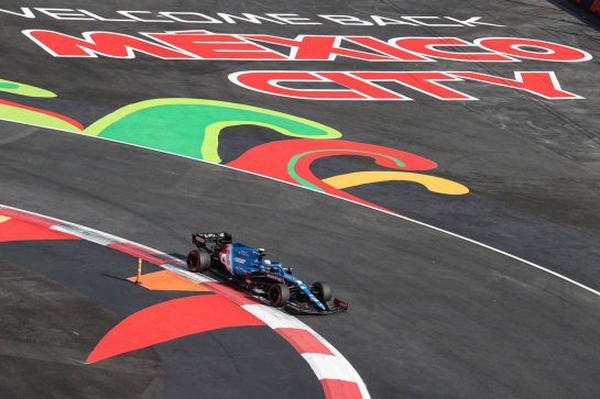 Esteban Ocon (FRA) Alpine F1 Team A521.
05.11.2021. Formula 1 World Championship, Rd 18, Mexican Grand Prix, Mexico City, Mexico, Practice Day.
- www.xpbimages.com, EMail: requests@xpbimages.com © Copyright: Charniaux / XPB Images