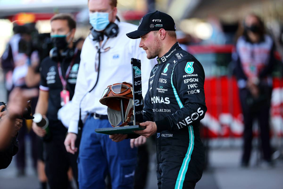 Pole position for Valtteri Bottas (FIN) Mercedes AMG F1 W12. 06.11.2021. Formula 1 World Championship, Rd 18, Mexican Grand Prix, Mexico
