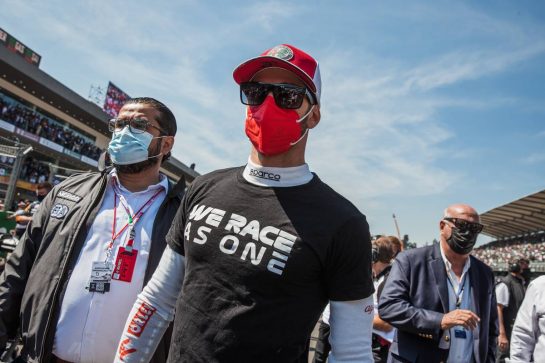 Antonio Giovinazzi (ITA) Alfa Romeo Racing C41.
07.11.2021. Formula 1 World Championship, Rd 18, Mexican Grand Prix, Mexico City, Mexico, Race Day.
- www.xpbimages.com, EMail: requests@xpbimages.com © Copyright: Batchelor / XPB Images