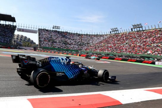 George Russell (GBR) Williams Racing FW43B.
07.11.2021. Formula 1 World Championship, Rd 18, Mexican Grand Prix, Mexico City, Mexico, Race Day.
- www.xpbimages.com, EMail: requests@xpbimages.com © Copyright: Batchelor / XPB Images