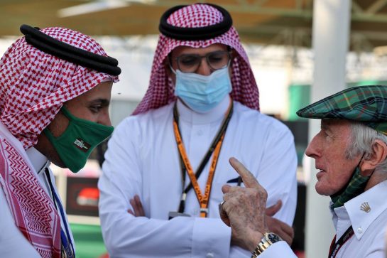 Prince Khalid Bin Sultan Al Faisal (KSA) (Left) with Jackie Stewart (GBR) (Right).
21.11.2021. Formula 1 World Championship, Rd 20, Qatar Grand Prix, Doha, Qatar, Race Day.
- www.xpbimages.com, EMail: requests@xpbimages.com © Copyright: Moy / XPB Images