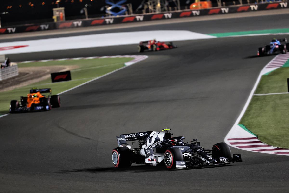 Pierre Gasly (FRA) AlphaTauri AT02. 21.11.2021. Formula 1 World Championship, Rd 20, Qatar Grand Prix, Doha