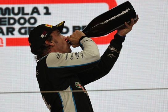 3rd place Fernando Alonso (ESP) Alpine F1 Team.21.11.2021. Formula 1 World Championship, Rd 20, Qatar Grand Prix, Doha, Qatar, Race Day.- www.xpbimages.com, EMail: requests@xpbimages.com © Copyright: Batchelor / XPB Images