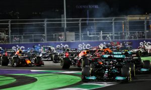 Hamilton beats Verstappen in insane, chaotic Saudi Arabian GP