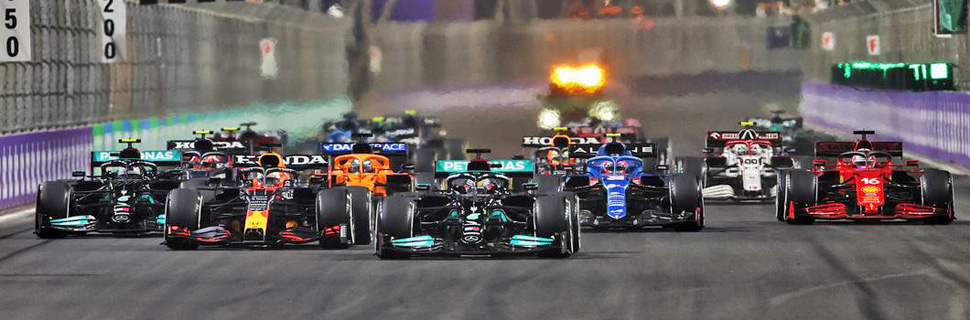 Start of the 2021 Saudi Arabian GP - Sunday December 5 - Jeddah