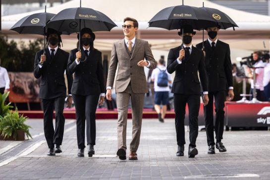 George Russell (GBR) Williams Racing - The King's Man.
12.12.2021. Formula 1 World Championship, Rd 22, Abu Dhabi Grand Prix, Yas Marina Circuit, Abu Dhabi, Race Day.
- www.xpbimages.com, EMail: requests@xpbimages.com © Copyright: Bearne / XPB Images