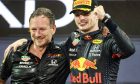 Christian Horner (GBR), Red Bull Racing Team Principal and Max Verstappen (NLD), Red Bull Racing 12.12.2021. Formula 1 World Championship, Rd 22, Abu Dhabi Grand Prix, Yas Marina