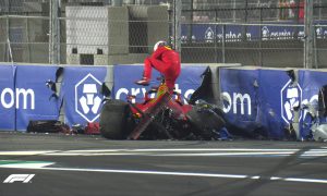 Leclerc given the all-clear after massive wreck in FP2