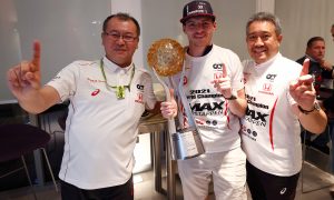 Honda gifts special trophy to Verstappen for title achievement