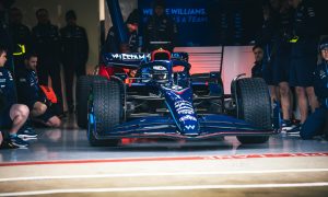 Williams FW44 rolls out at Silverstone for shakedown