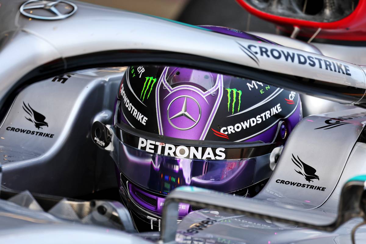 Lewis Hamilton (GBR) Mercedes AMG F1 W13. 23.02.2022. Formula One Testing, Day One, Barcelona, Spain
