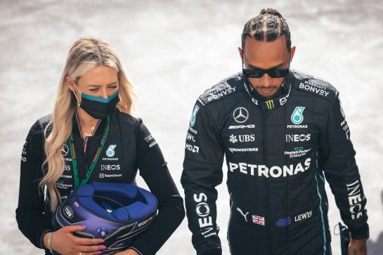 Lewis Hamilton (GBR) Mercedes AMG F1.
24.02.2022. Formula One Testing, Day Two, Barcelona, Spain. Thursday.
- www.xpbimages.com, EMail: requests@xpbimages.com © Copyright: Bearne / XPB Images