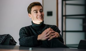 Video: Russell clocks in at Mercedes to meet the troops