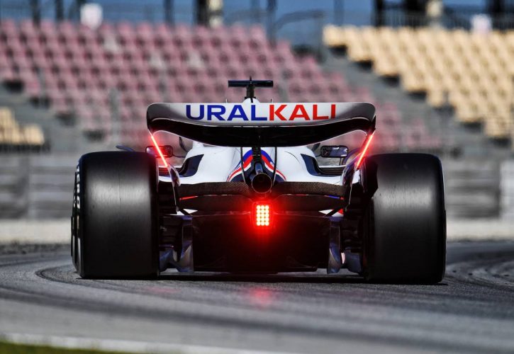 Nikita Mazepin (RUS) Haas F1 Team VF-22. 23.02.2022. Formula One Testing, Day One, Barcelona, Spain