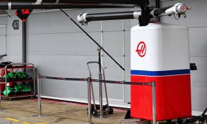 Delayed Haas freight finally arrives in Bahrain