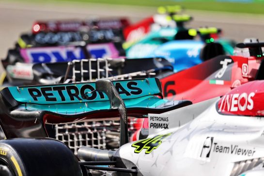 Mercedes AMG F1 W13 rear wing.
10.03.2022. Formula 1 Testing, Sakhir, Bahrain, Day One.
- www.xpbimages.com, EMail: requests@xpbimages.com © Copyright: Moy / XPB Images