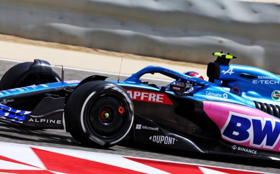 Esteban Ocon (FRA) Alpine F1 Team A522.
10.03.2022. Formula 1 Testing, Sakhir, Bahrain, Day One.
- www.xpbimages.com, EMail: requests@xpbimages.com © Copyright: Batchelor / XPB Images