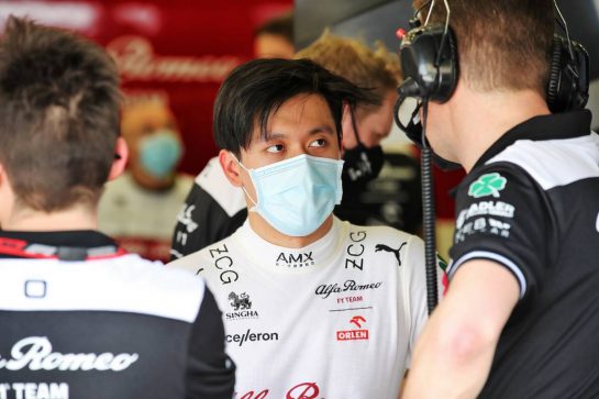 Guanyu Zhou (CHN) Alfa Romeo F1 Team.
10.03.2022. Formula 1 Testing, Sakhir, Bahrain, Day One.
- www.xpbimages.com, EMail: requests@xpbimages.com © Copyright: Coates / XPB Images