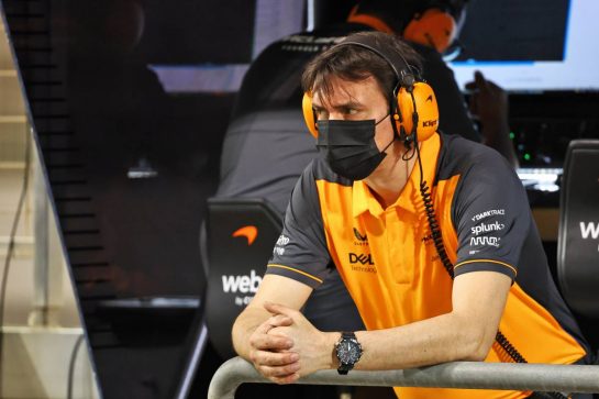 James Key (GBR) McLaren Technical Director.
10.03.2022. Formula 1 Testing, Sakhir, Bahrain, Day One.
- www.xpbimages.com, EMail: requests@xpbimages.com © Copyright: Batchelor / XPB Images