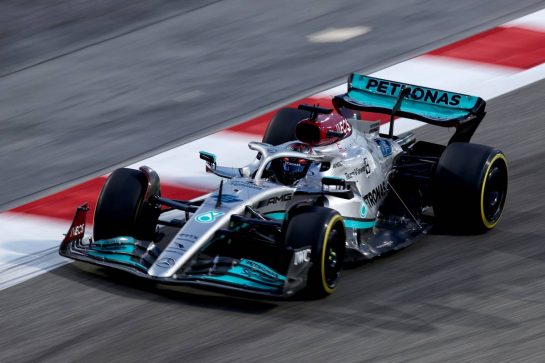 George Russell (GBR) Mercedes AMG F1 W13.
10.03.2022. Formula 1 Testing, Sakhir, Bahrain, Day One.
- www.xpbimages.com, EMail: requests@xpbimages.com © Copyright: Coates / XPB Images
