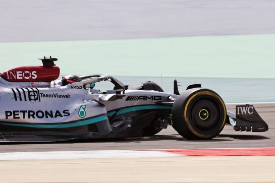George Russell (GBR) Mercedes AMG F1 W13.
11.03.2022. Formula 1 Testing, Sakhir, Bahrain, Day Two.
- www.xpbimages.com, EMail: requests@xpbimages.com © Copyright: Bearne / XPB Images