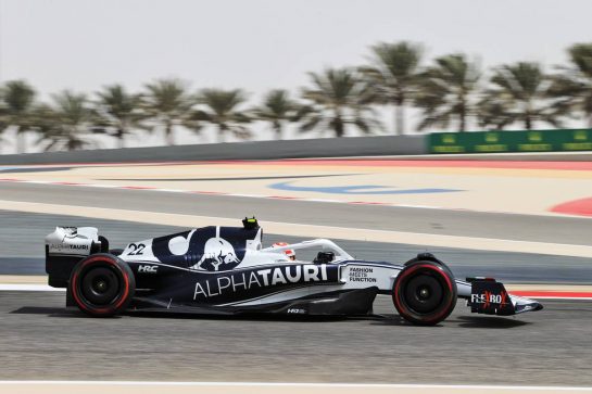 Yuki Tsunoda (JPN) AlphaTauri AT03.
11.03.2022. Formula 1 Testing, Sakhir, Bahrain, Day Two.
- www.xpbimages.com, EMail: requests@xpbimages.com © Copyright: Moy / XPB Images