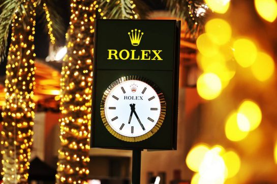 Paddock atmosphere - Rolex clock.
17.03.2022. Formula 1 World Championship, Rd 1, Bahrain Grand Prix, Sakhir, Bahrain, Preparation Day.
- www.xpbimages.com, EMail: requests@xpbimages.com © Copyright: Moy / XPB Images